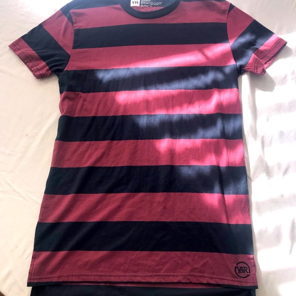 Young & Reckless striped t-shirt - Picture 1 of 3
